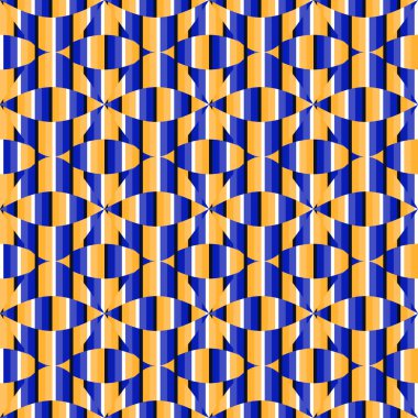 Optik hareket yanılsaması olan soyut, pürüzsüz desen. Örnekleme eklendi