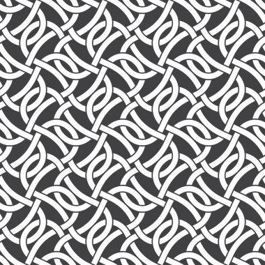 Seamless pattern of intersecting braces