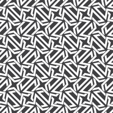 Seamless pattern of intersecting polygons