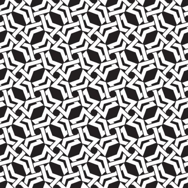 Seamless pattern of intersecting polygons