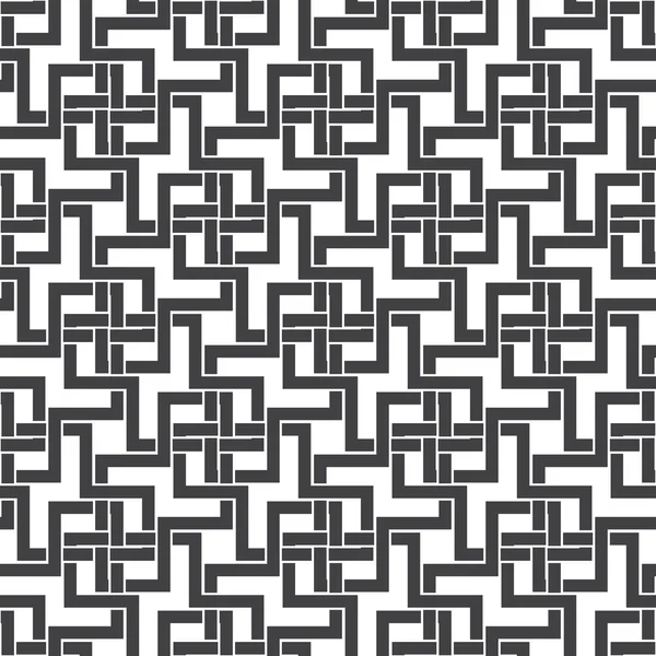 Seamless pattern of intersecting zigzag shapes — Stockvector
