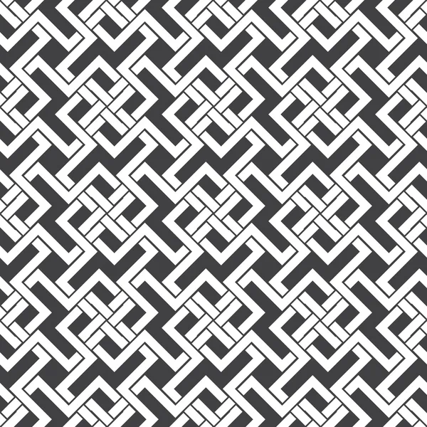 Seamless pattern of intersecting zigzag shapes — Wektor stockowy