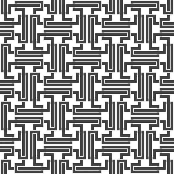 交差する複雑な形状のシームレス パターン — ストックベクタ