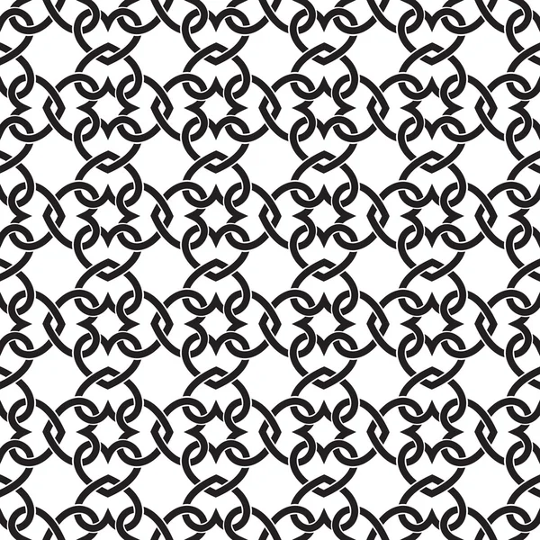 Seamless pattern of intersecting hearts — 스톡 벡터