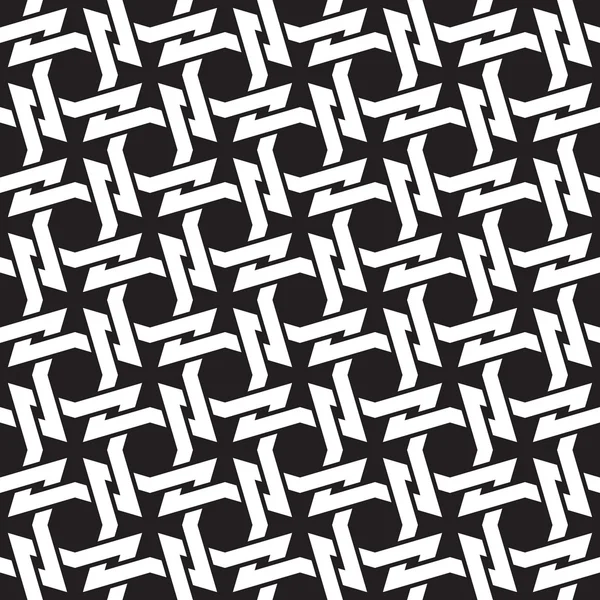 Seamless pattern of intersecting four-point thorns — 스톡 벡터