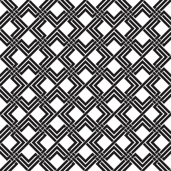 Seamless pattern of intersecting double rhombuses and lines — 스톡 벡터