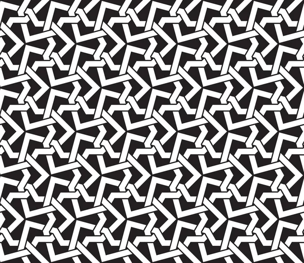 Seamless pattern of intersecting geometric shapes of lines — ストックベクタ
