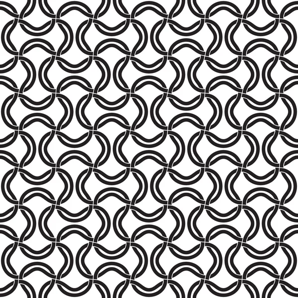 Seamless pattern of intersecting links — 스톡 벡터