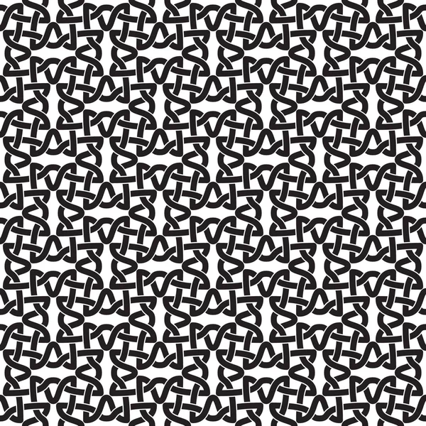 Seamless pattern of intersecting geometric shapes — Stok Vektör