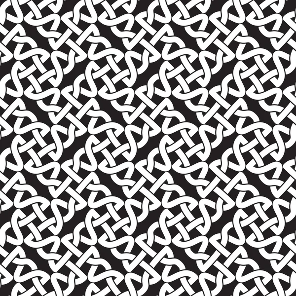 Nahtloses Muster sich überschneidender geometrischer Formen — Stockvektor