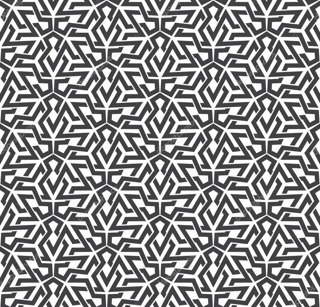 Seamless pattern of intersecting polygons