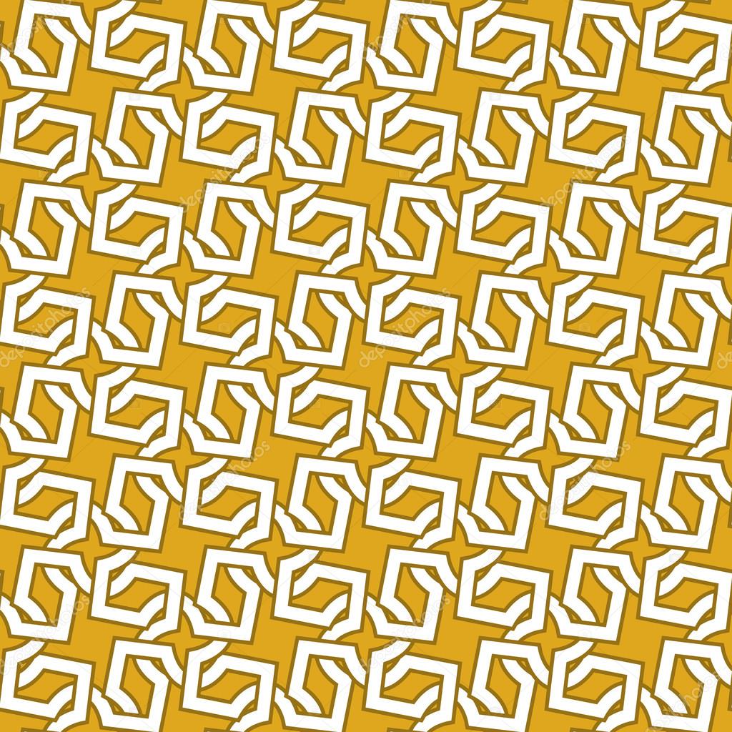 Seamless pattern of intersecting gold crosses