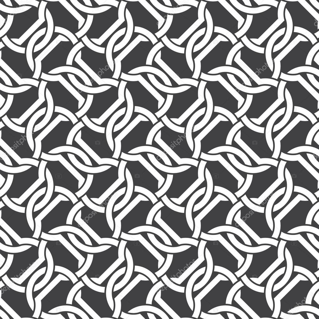 Seamless pattern of intersecting dumbbells
