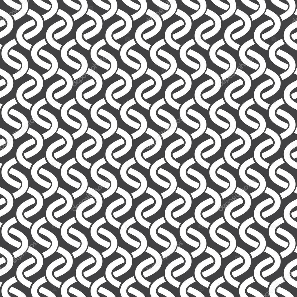 Seamless pattern of intersecting waves