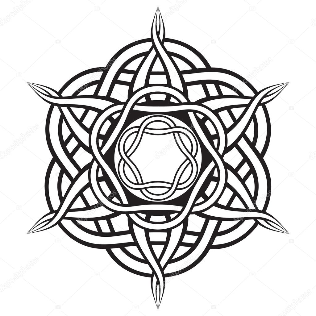 Mandala in Celtic style