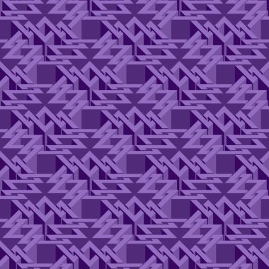 Abstract illusory endless isometric seamless pattern
