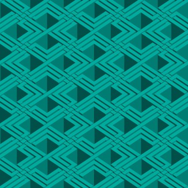 Abstract illusory endless isometric seamless pattern