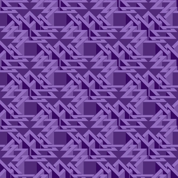 Abstract illusory endless isometric seamless pattern — 图库矢量图片