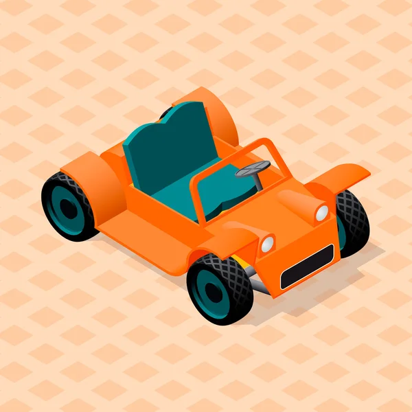 Isométrico modelo de coche retro — Vector de stock