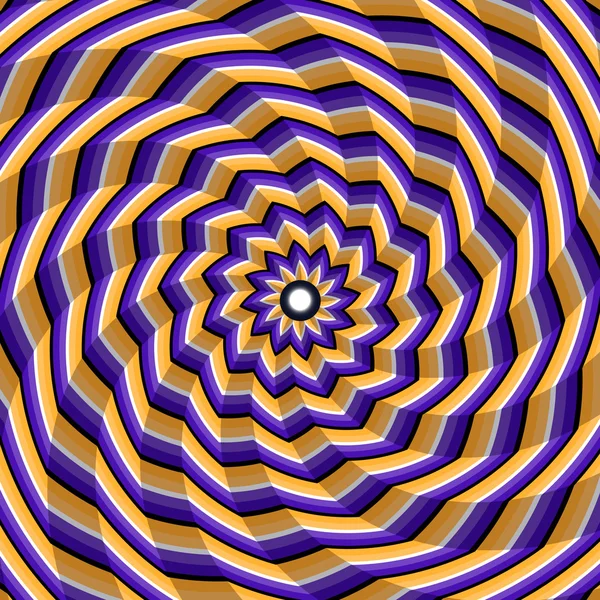 Facetterade spiral vrida till center bakgrund — Stock vektor