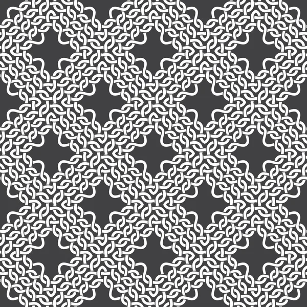 編み糸のシームレス パターン — ストックベクタ