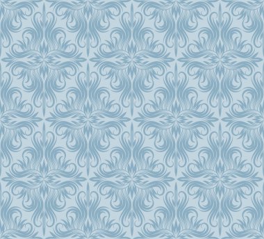 Mavi damask seamless modeli