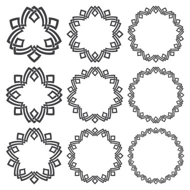 Tasarım için yuvarlak çerçeveler