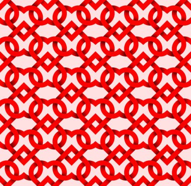 Soyut tekrarlanabilir model kırmızı kalplerin