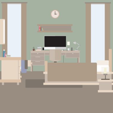 Yatak odası tasarımı klasik ses tonuyla