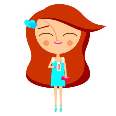 Bir içki ile şirin kız