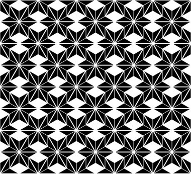 Siyah ve beyaz yıldız seamless modeli