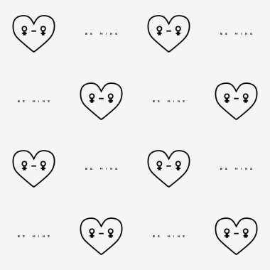 St Sevgililer günü kalp karakteri ile seamless modeli