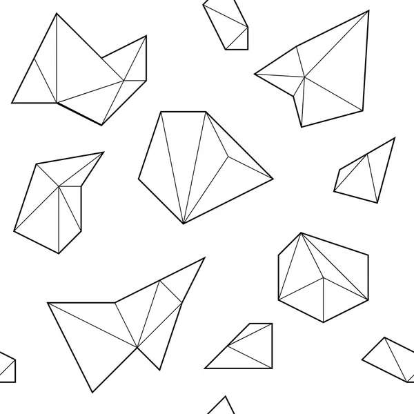 Patrón sin costura con formas poligonales Gráficos vectoriales