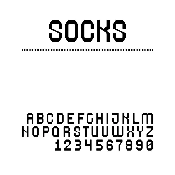 Set de fuentes Sans serif Ilustración de stock