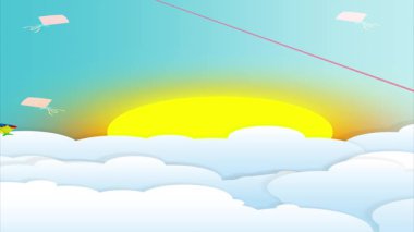 Hint Makar Sankranti festivali için canlı dikey poster.