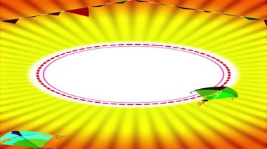 Hint Makar Sankranti festivali için canlı ve şenlikli bir reklam. düşey olarak