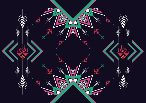 Geometric ethnic pattern seamless design for background,wallpaper,clothing and wrapping. — Stock Vector