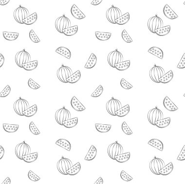 Karpuz desen dilimleri ile