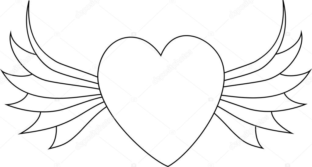 Download Illustration Of Angel Heart With Wings Stock Vector C Kyve4ka Desktop Wallpaper Free Get Wallpaper Illustration Of Angel Heart With Wings Stock Vector C Kyve4ka For Android Free