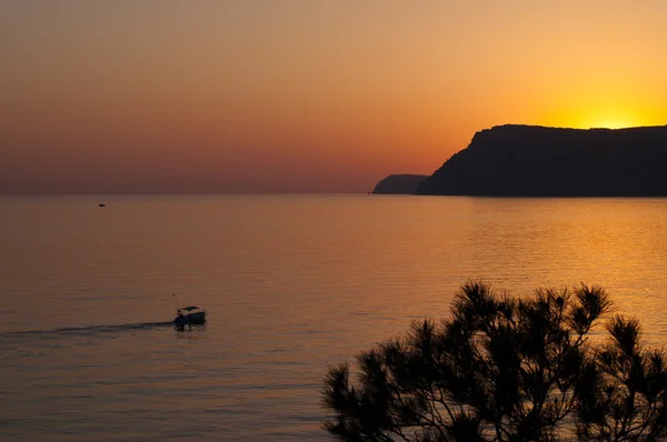 A ship moves in the Black sea