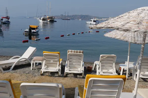 海のビーチで休憩 Bodrum — ストック写真