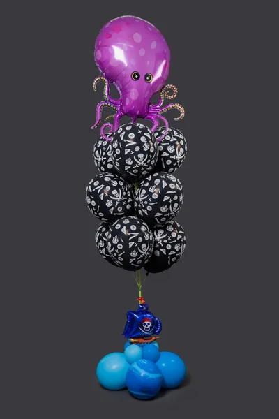 Helium Balloons Balloons Party Octopus Kraken — Fotografia de Stock