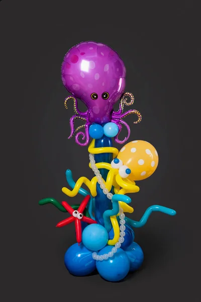 Balões Festa Pirata Polvo Kraken — Fotografia de Stock