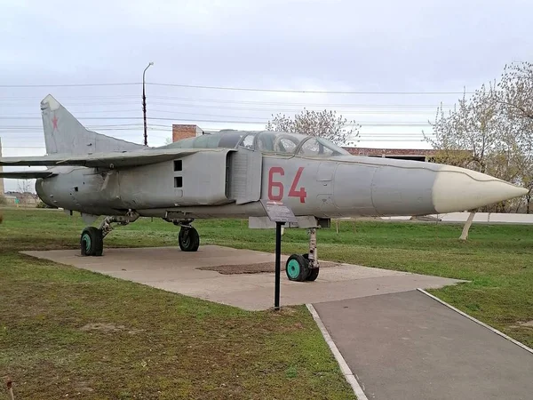 Voyage Russie Avion Militaire Dans Parc Patriot — Photo