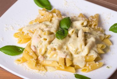 Makarna penne yakın çekim