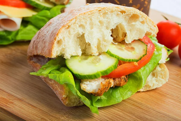 Sandwich sano con verdure — Foto Stock