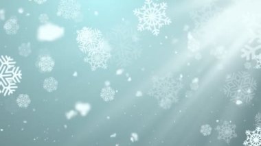 Noel Kış Snowflakes 2 Loopable Arka Plan