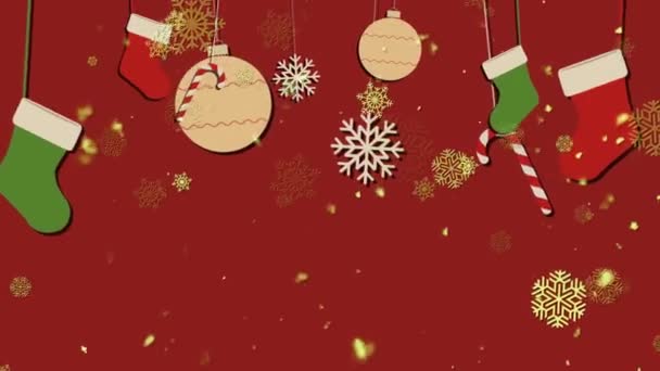 Navidad Bg 2 Fondo Loopable — Vídeo de stock