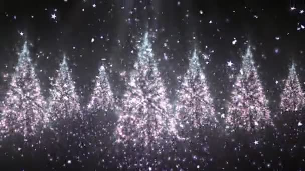 Árbol de Año Nuevo Glitters 2 Fondo Loopable — Vídeo de stock