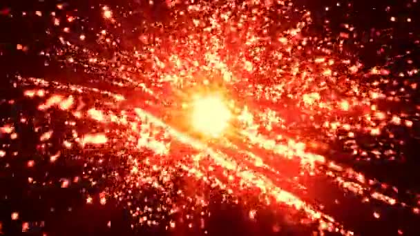 Galaxie bouře 2 Smyklihodné pozadí — Stock video
